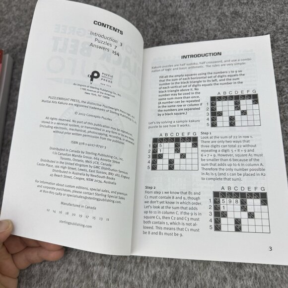 ✅ Second-Degree Brown Belt KenKen & Black Belt Kakuro Puzzle Books Lot-2 PB Book - Picture 5 of 6